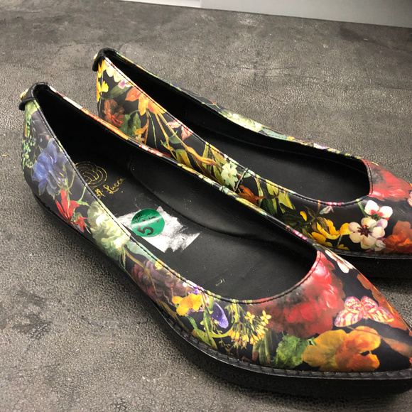 Women's Elliot Lucca Floral Flats Shoes Size 5.5 - Picture 5 of 8